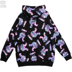 LISTEN FLAVOR Seized Bear Zip-Up Hoodie