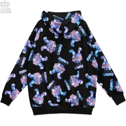 LISTEN FLAVOR Seized Bear Zip-Up Hoodie