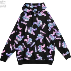 LISTEN FLAVOR Seized Bear Pullover Hoodie