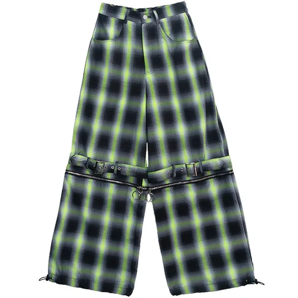 LISTEN FLAVOR Separate Zip 2-Way Belt Pants