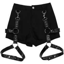 LISTEN FLAVOR Shorts w/ Harness Garter Belt M Size