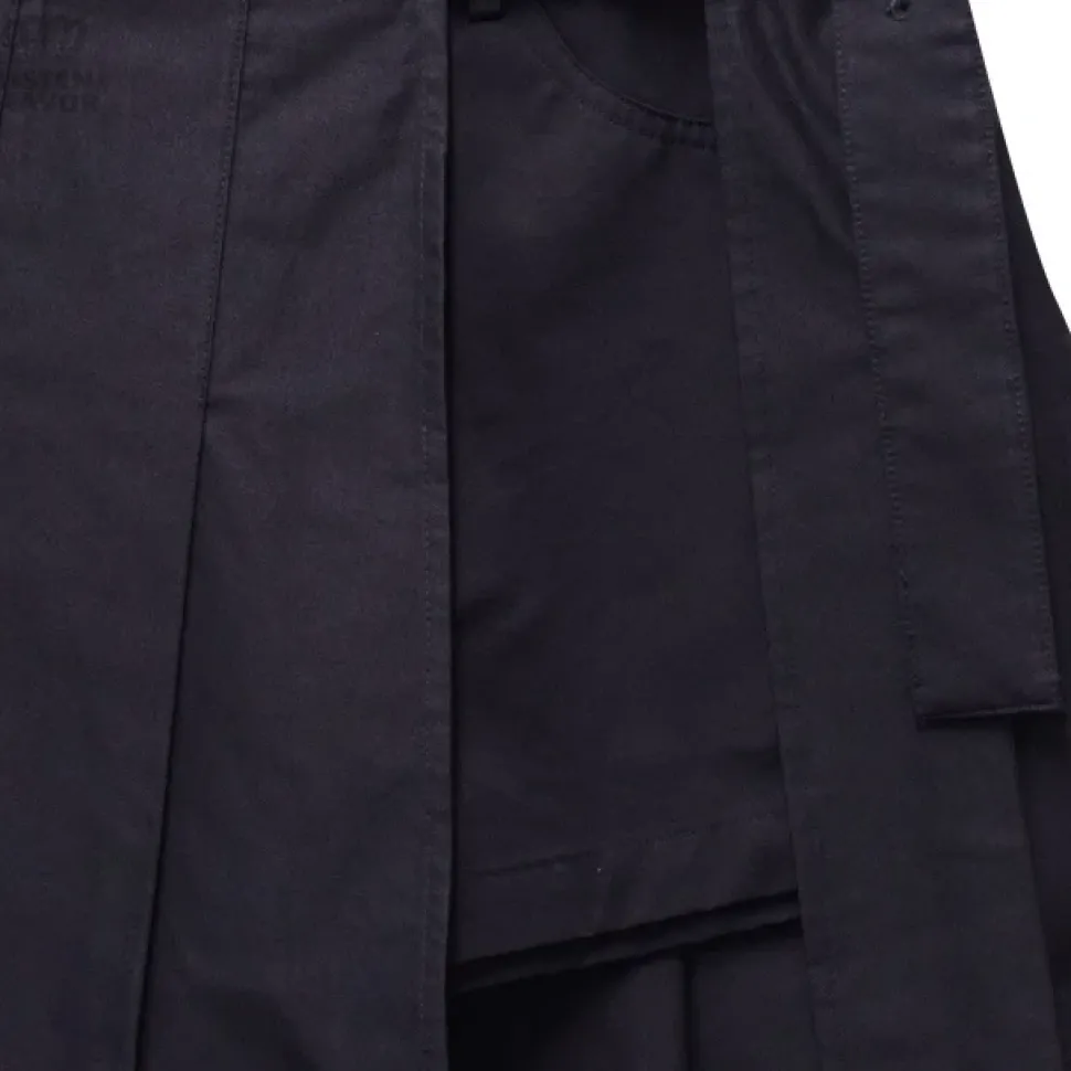 LISTEN FLAVOR Shorts w/ Wrap-around Pleated Skirt