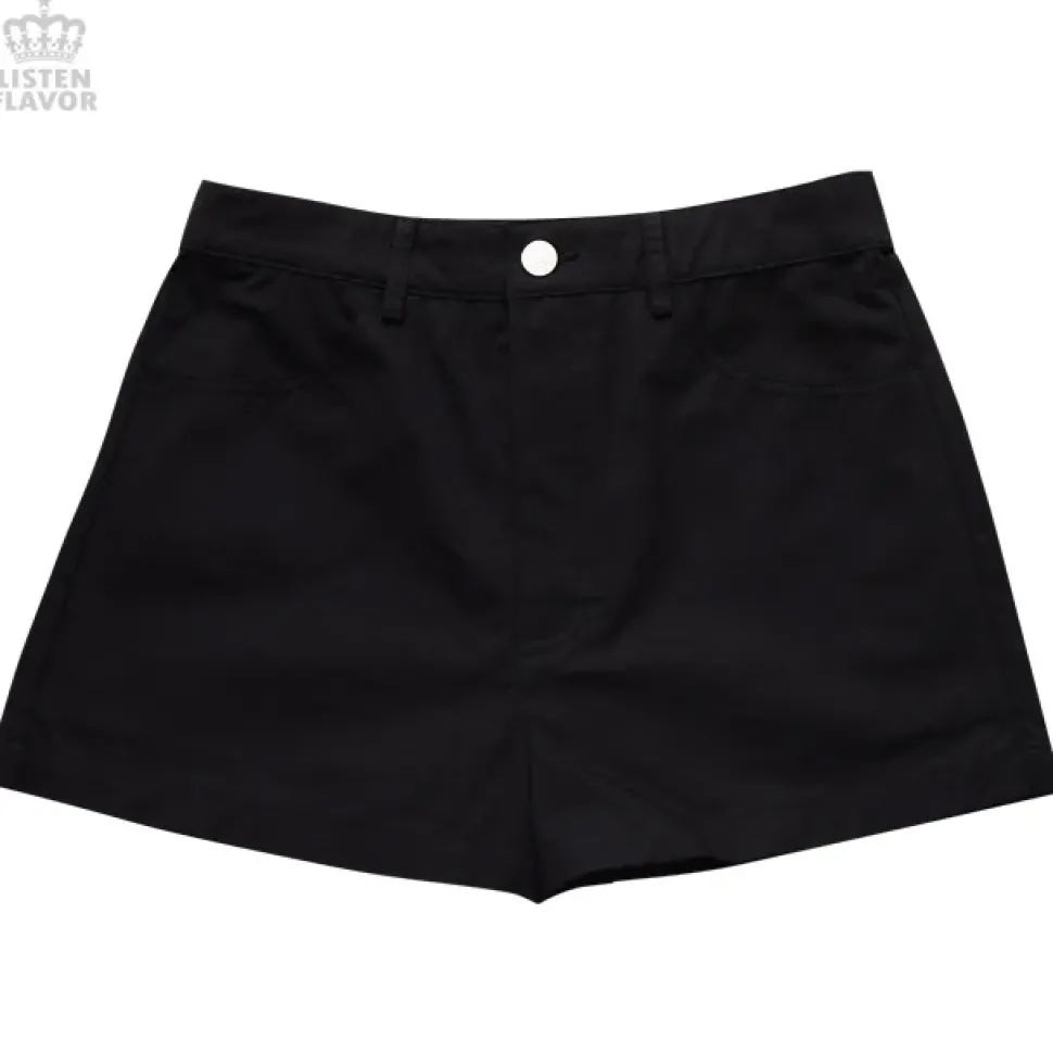 LISTEN FLAVOR Shorts w/ Wrap-around Pleated Skirt