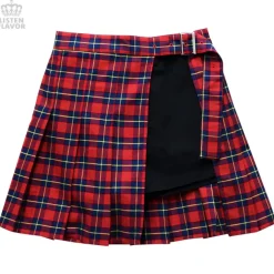 LISTEN FLAVOR Shorts w/ Wrap-around Pleated Skirt