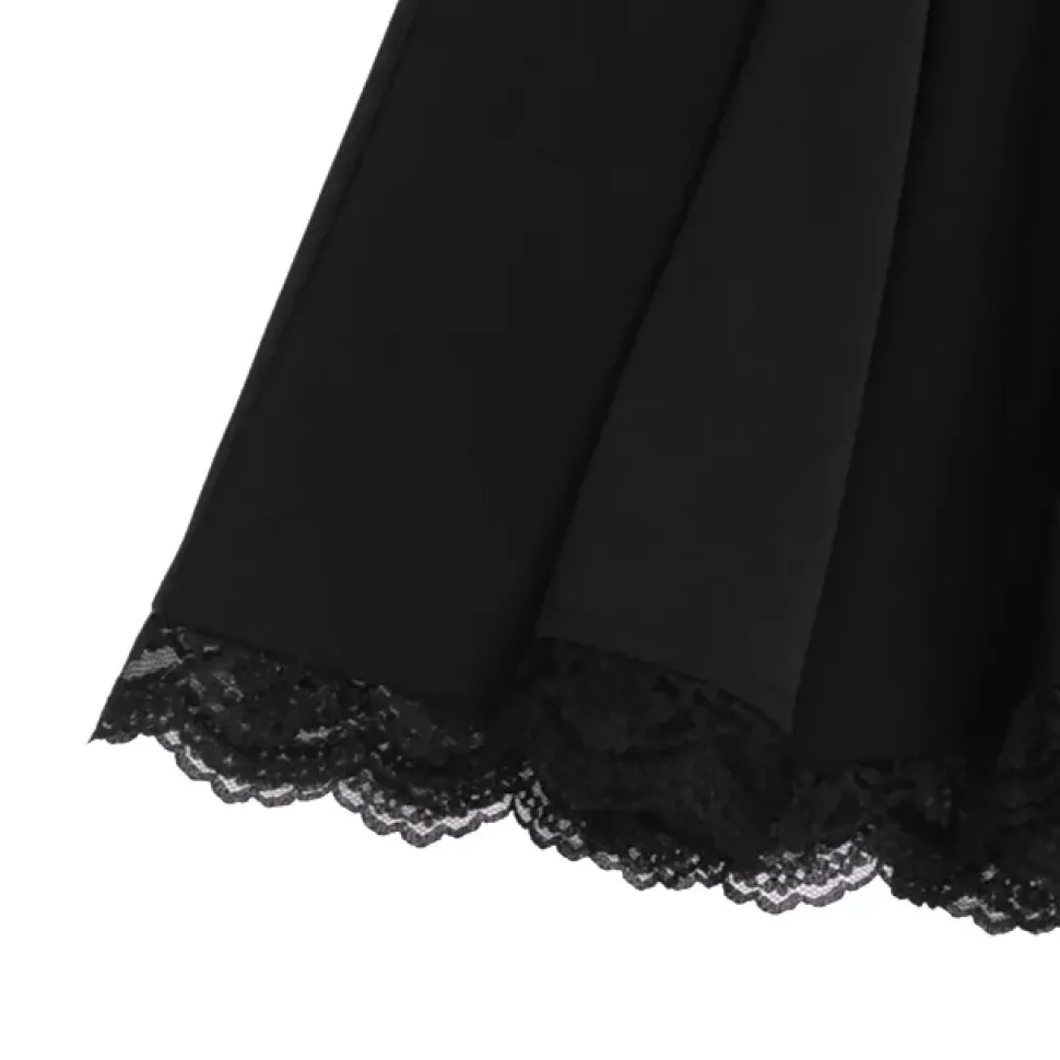 LISTEN FLAVOR Side Belt Circular Skirt