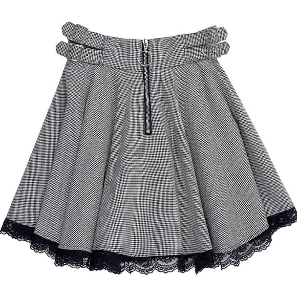 LISTEN FLAVOR Side Belt Circular Skirt