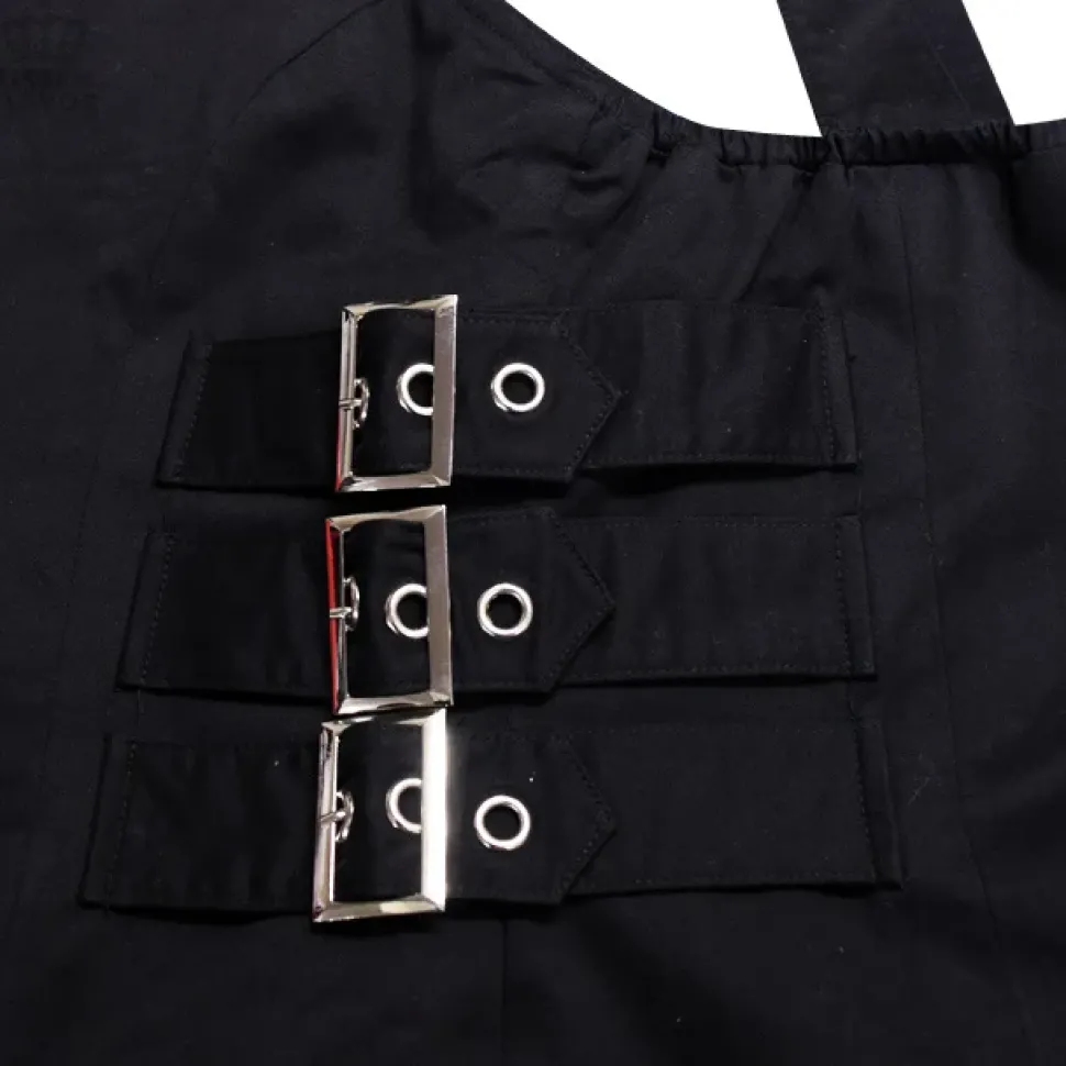 LISTEN FLAVOR Side Belt Zip-up Jumper Skirt