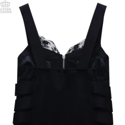 LISTEN FLAVOR Side Belt Zip-up Jumper Skirt