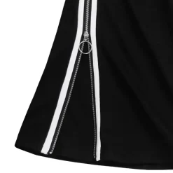 LISTEN FLAVOR Side Line Zip Super Wide Pants