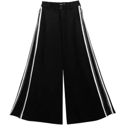 LISTEN FLAVOR Side Line Zip Super Wide Pants