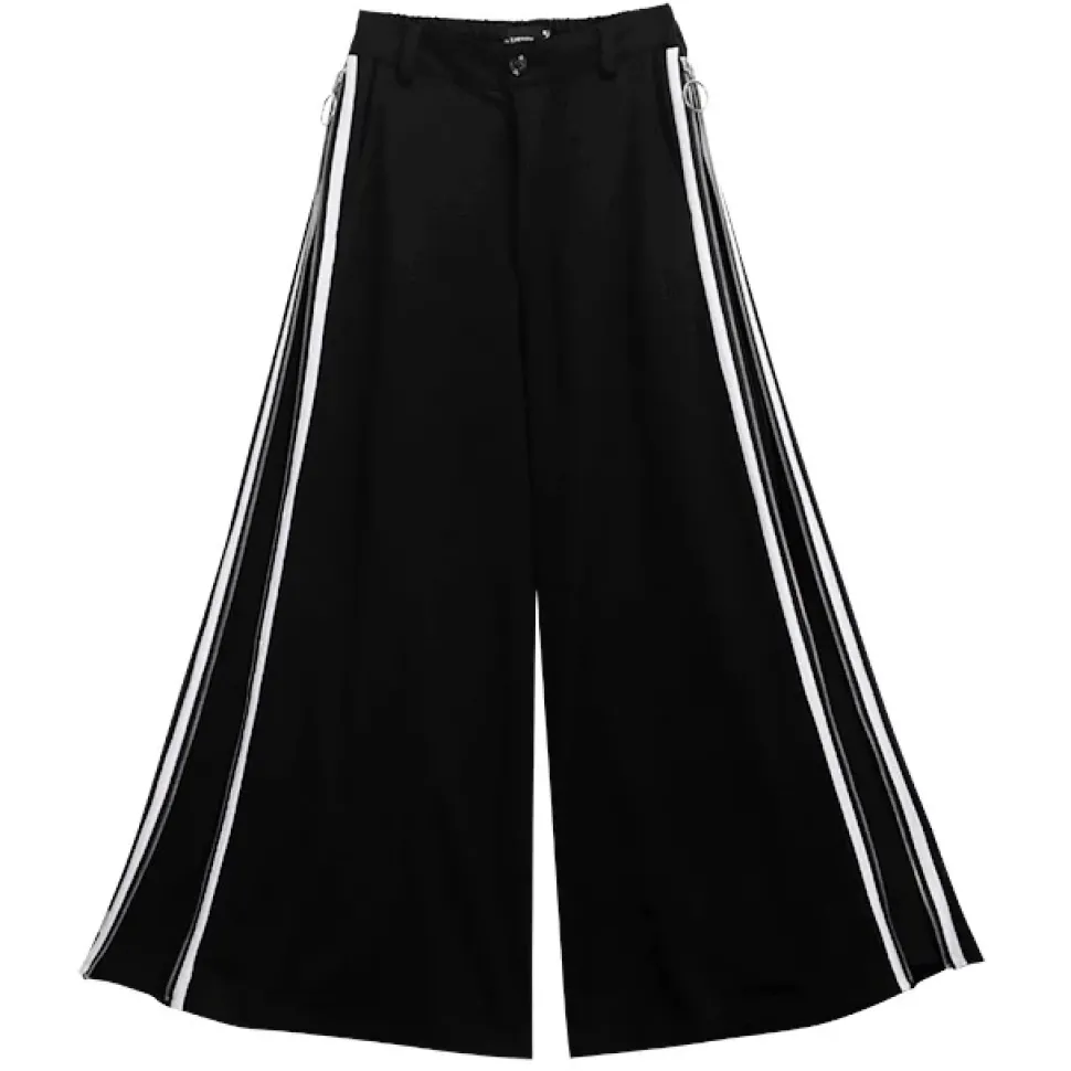 LISTEN FLAVOR Side Line Zip Super Wide Pants