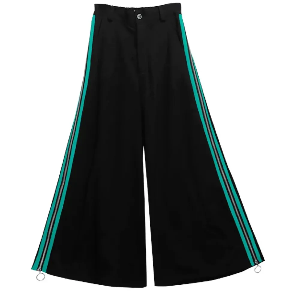 LISTEN FLAVOR Side Line Zip Super Wide Pants