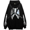 LISTEN FLAVOR Skeleton Bear Harness Hoodie