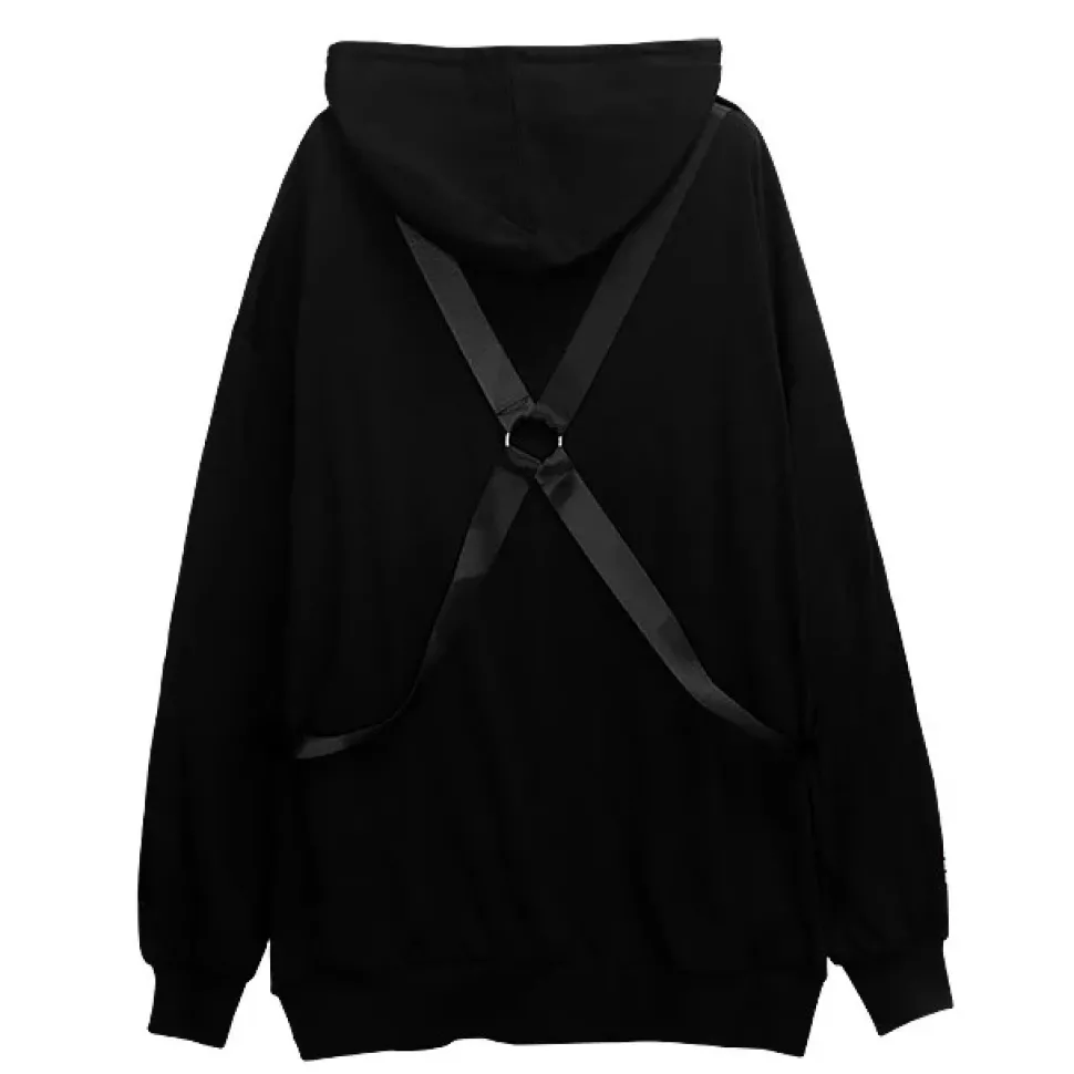 LISTEN FLAVOR Skeleton Bear Harness Hoodie