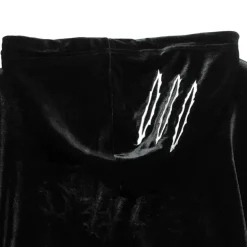 LISTEN FLAVOR Slash 2-way Velour Hoodie