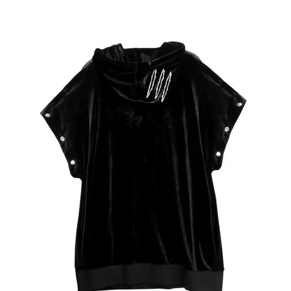 LISTEN FLAVOR Slash 2-way Velour Hoodie