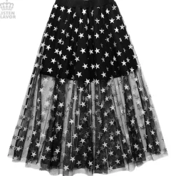 LISTEN FLAVOR Star Tulle Layered Skirt
