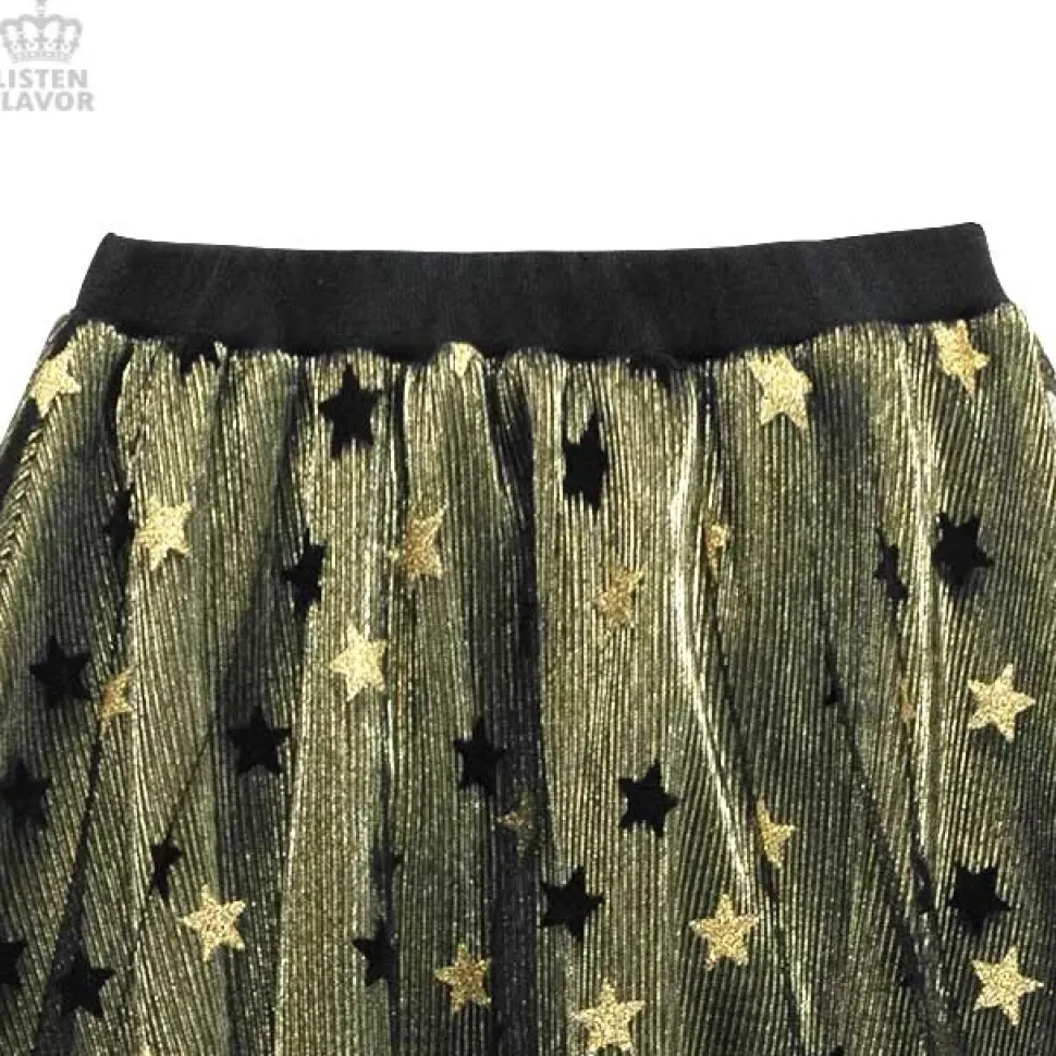 LISTEN FLAVOR Star Tulle Layered Skirt