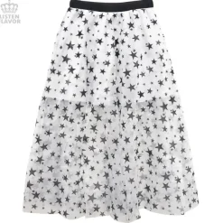 LISTEN FLAVOR Star Tulle Layered Skirt