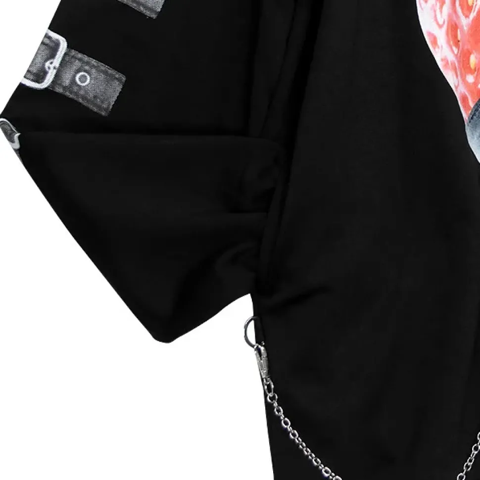 LISTEN FLAVOR Strawberry Bondage Chain Pullover