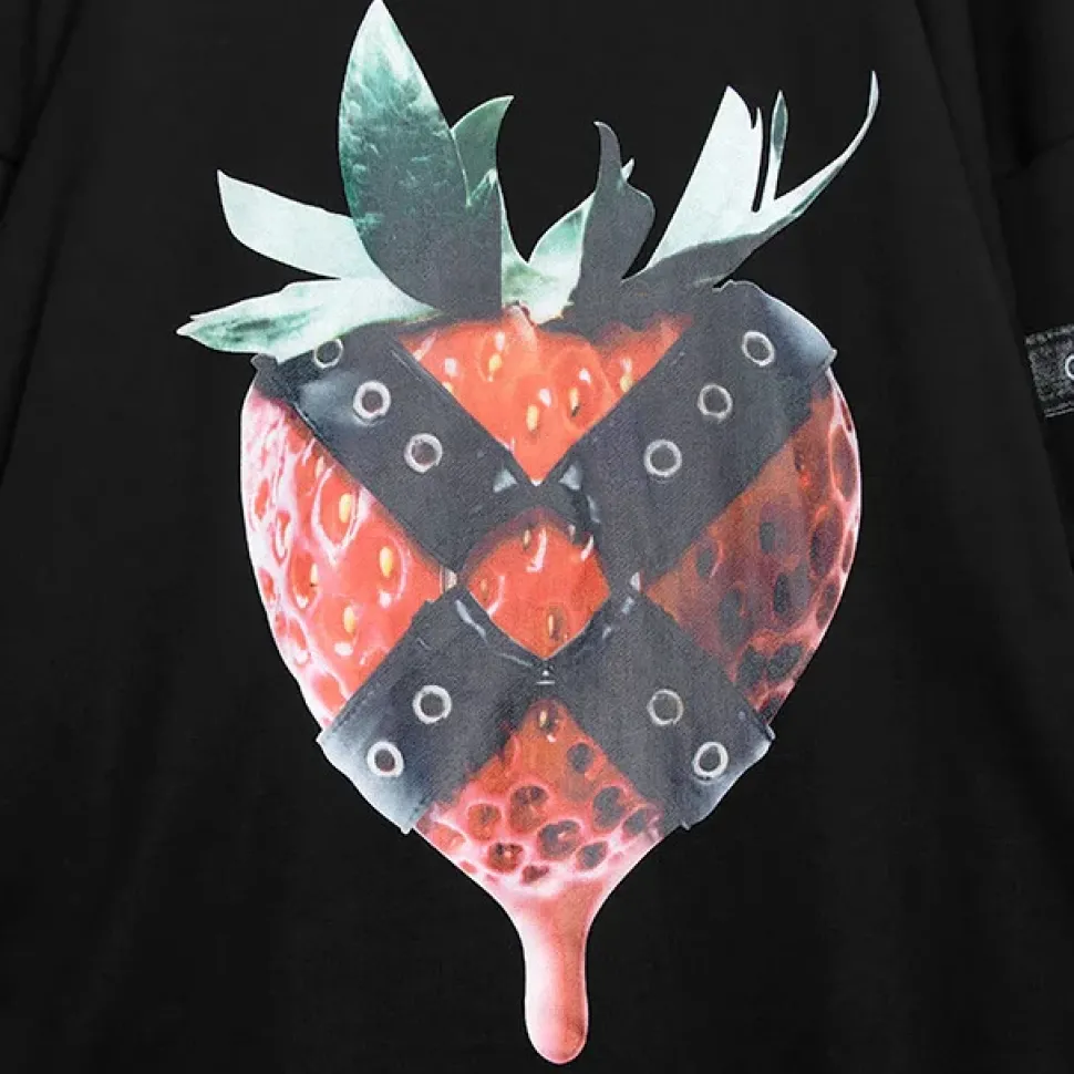 LISTEN FLAVOR Strawberry Bondage Chain Pullover