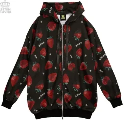 LISTEN FLAVOR Strawberry Chocolate Zip Hoodie
