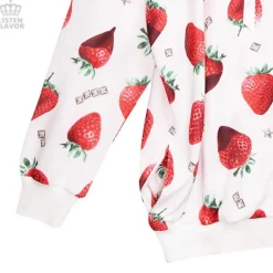LISTEN FLAVOR Strawberry Chocolate Zip Hoodie