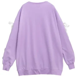 LISTEN FLAVOR Strawberry Bear Lace-Up Sleeve Pullover