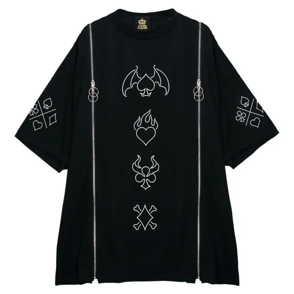 LISTEN FLAVOR The Magic Tramp Twin Zip Super BIG T-Shirt