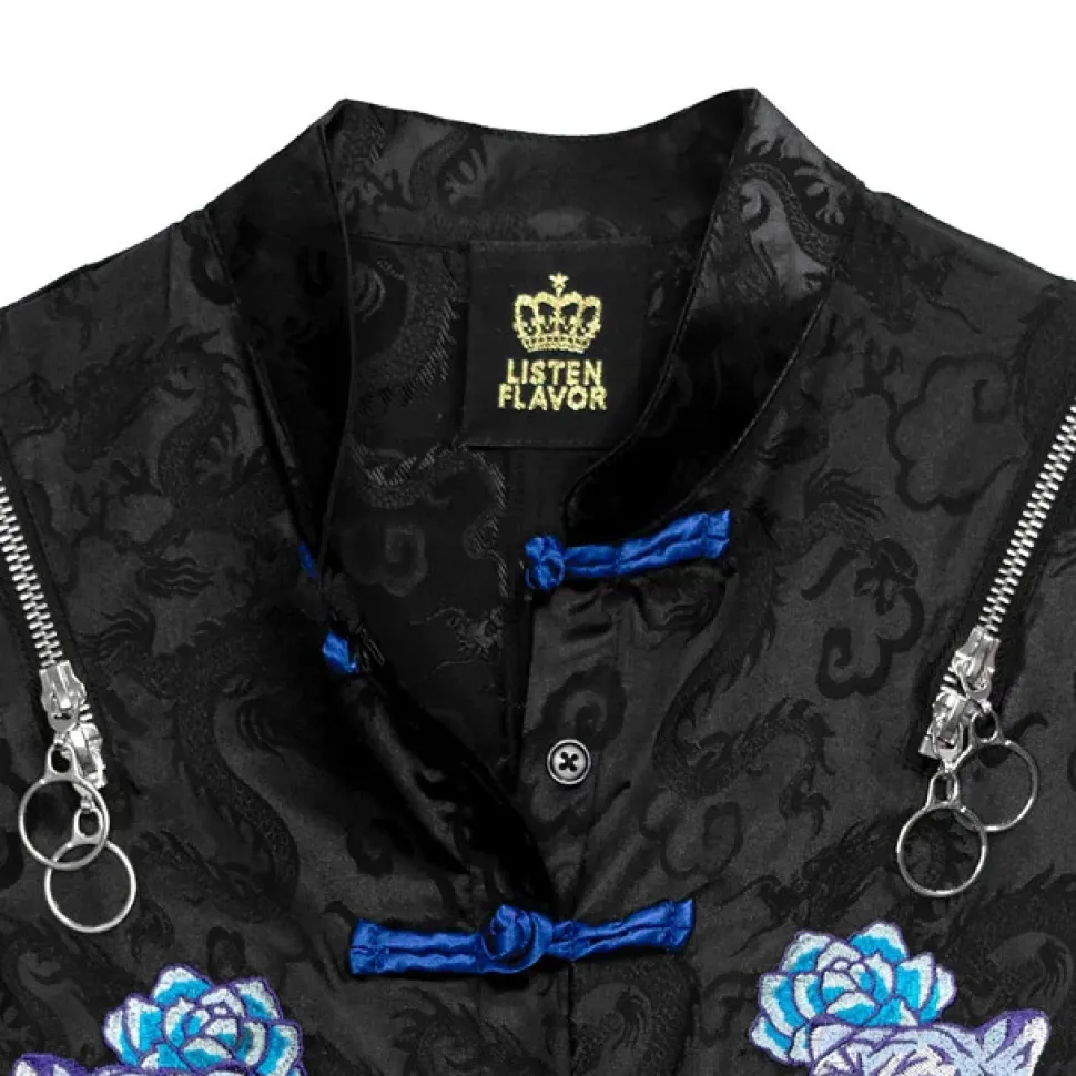 LISTEN FLAVOR Tiger and Peony China Shirt