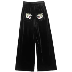 LISTEN FLAVOR Tiger China Velour Track Pants