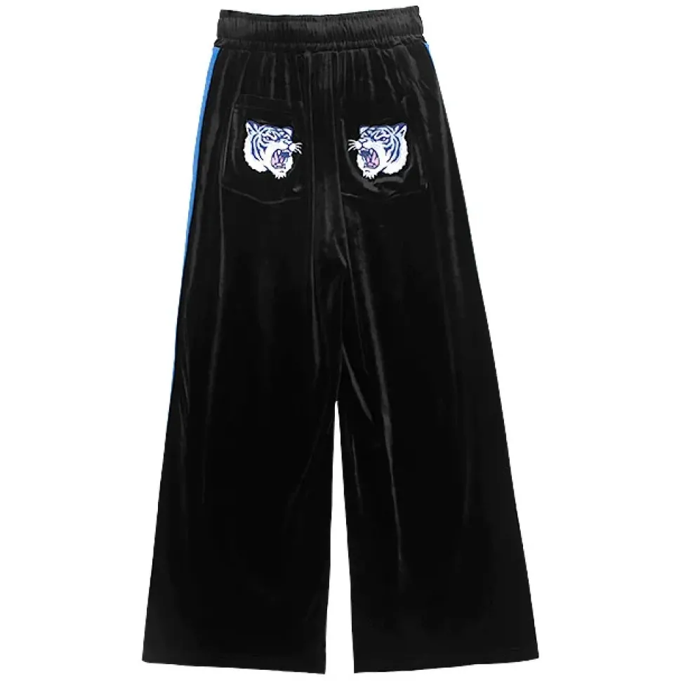 LISTEN FLAVOR Tiger China Velour Track Pants