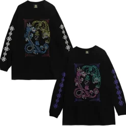 LISTEN FLAVOR Tiger Dragon China Long Sleeve T-Shirt