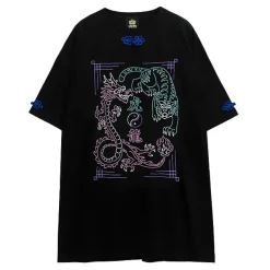 LISTEN FLAVOR Tiger Dragon China Big T-Shirt