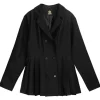 LISTEN FLAVOR Trenchcoat-Style Pleated Jacket