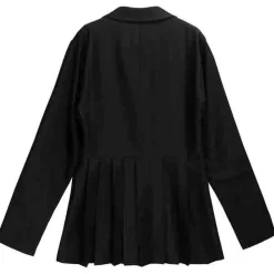 LISTEN FLAVOR Trenchcoat-Style Pleated Jacket