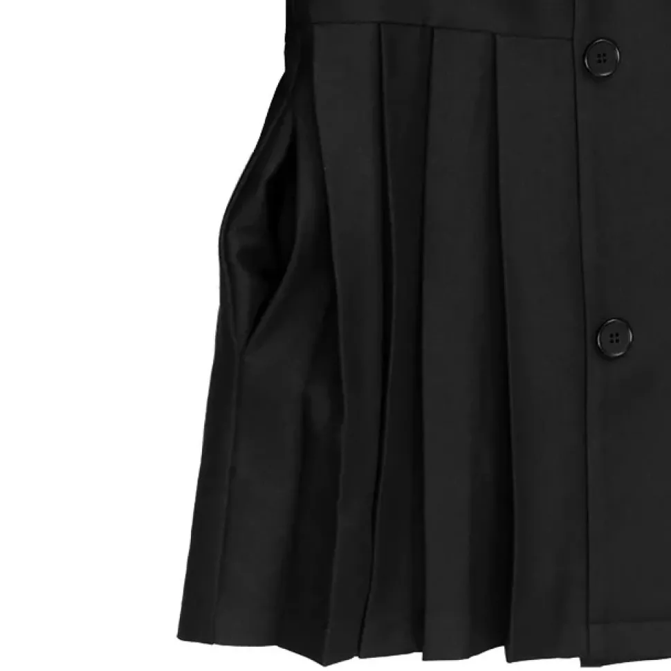 LISTEN FLAVOR Trenchcoat-Style Pleated Jacket