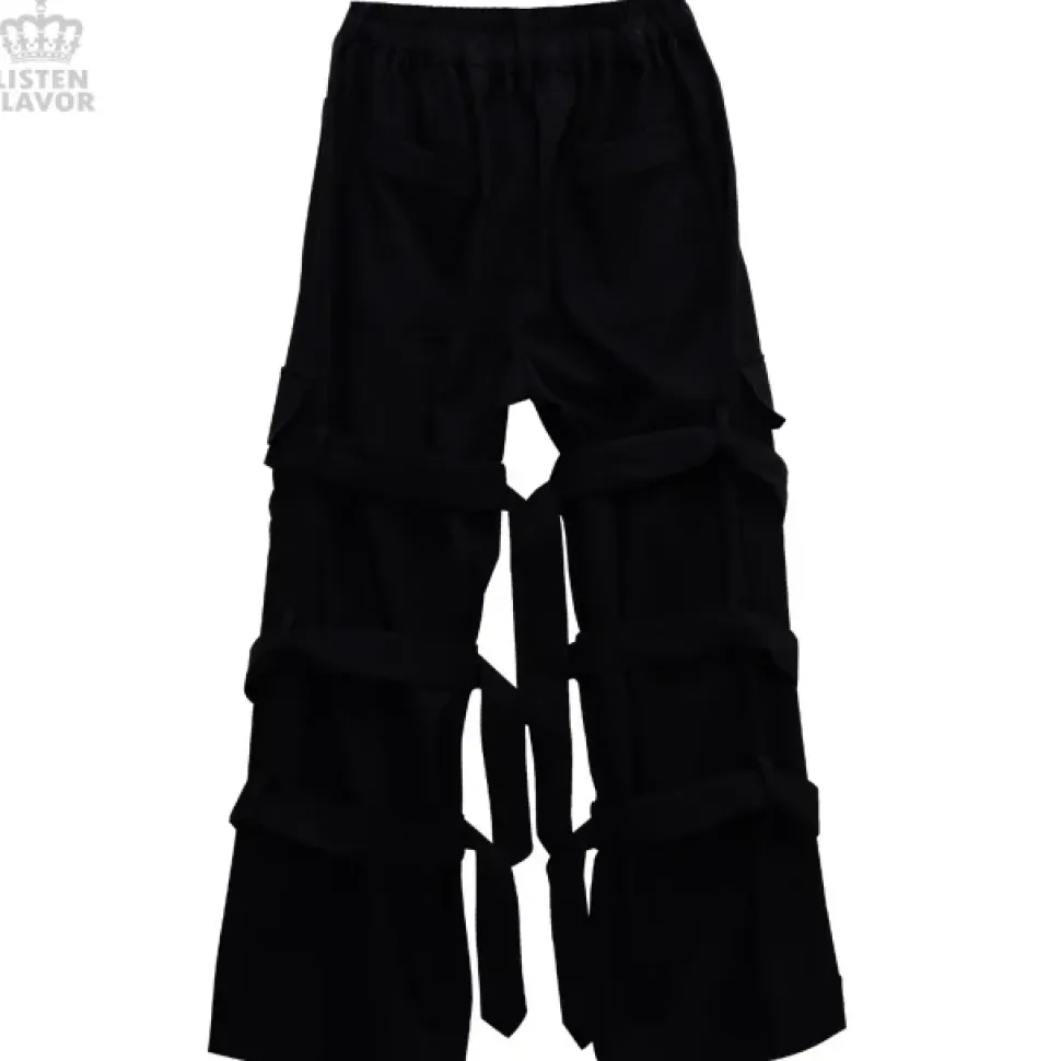LISTEN FLAVOR Triple Belt Bondage Pants