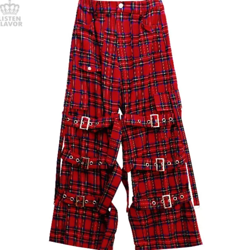 LISTEN FLAVOR Triple Belt Bondage Pants