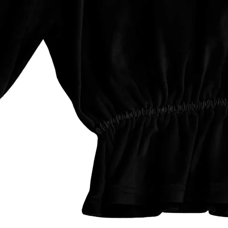 LISTEN FLAVOR Triple Heart Velour Short Hoodie