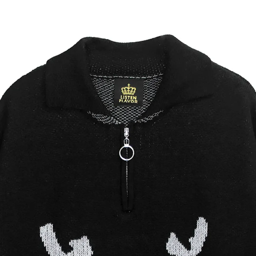 LISTEN FLAVOR Tsundere Cat Knit