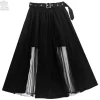 LISTEN FLAVOR Tulle Layered Long Skirt