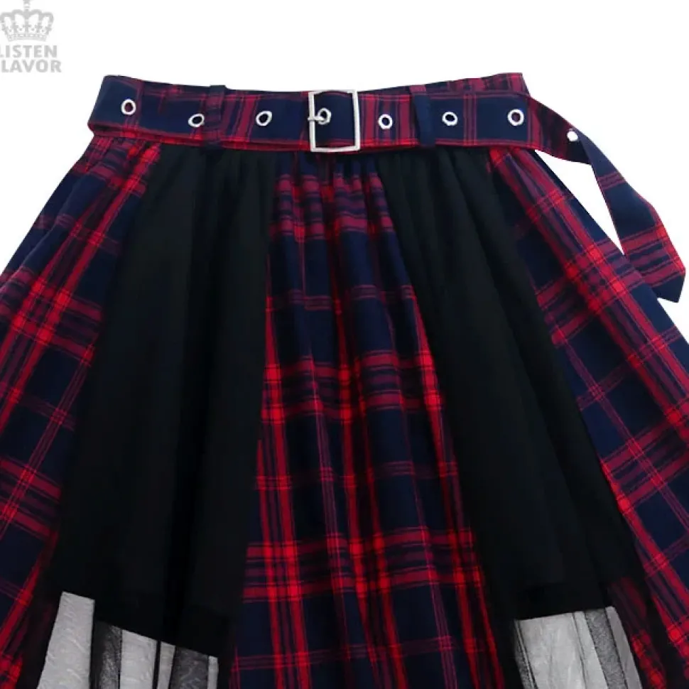 LISTEN FLAVOR Tulle Layered Long Skirt