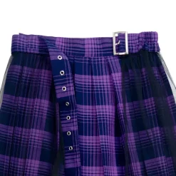 LISTEN FLAVOR Tulle Layered Pleated Skirt