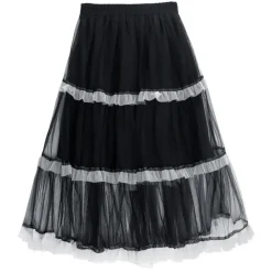 LISTEN FLAVOR Tulle Tiered Skirt