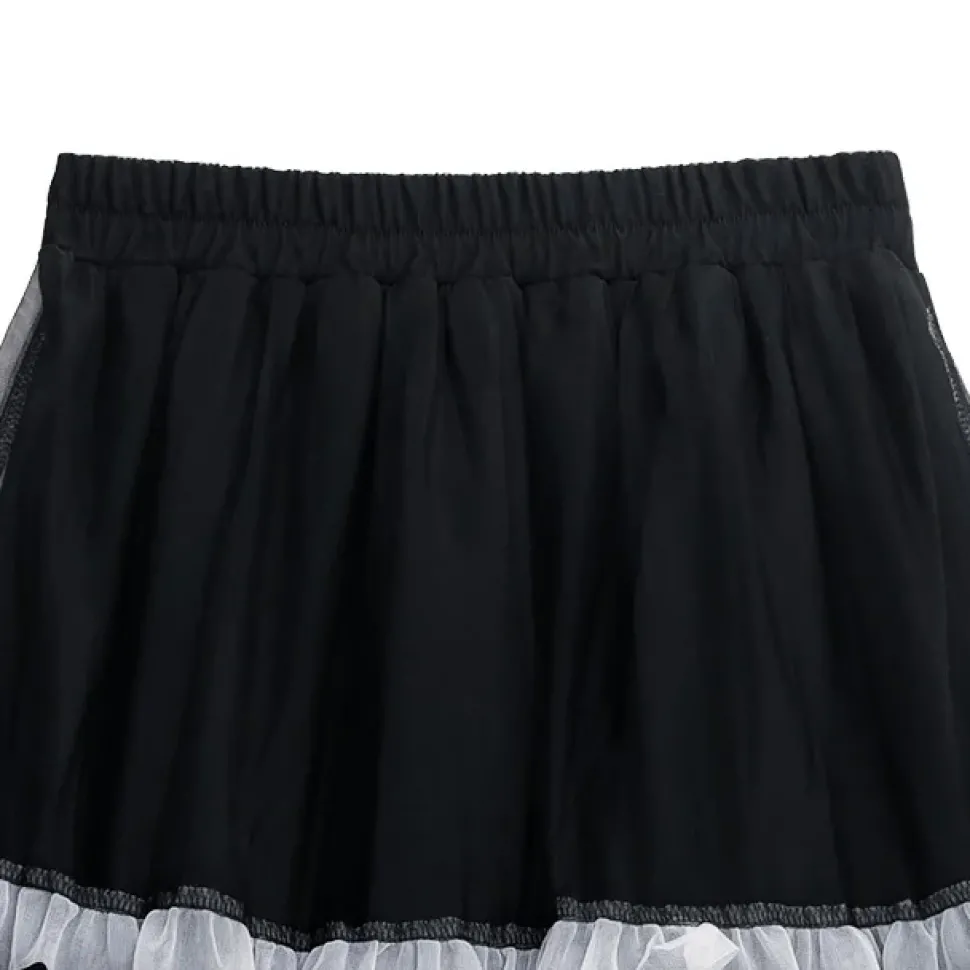 LISTEN FLAVOR Tulle Tiered Skirt