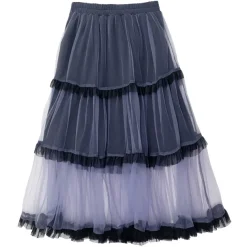 LISTEN FLAVOR Tulle Tiered Skirt