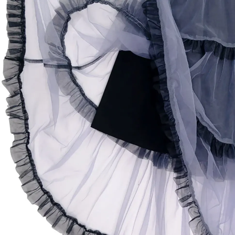 LISTEN FLAVOR Tulle Tiered Skirt