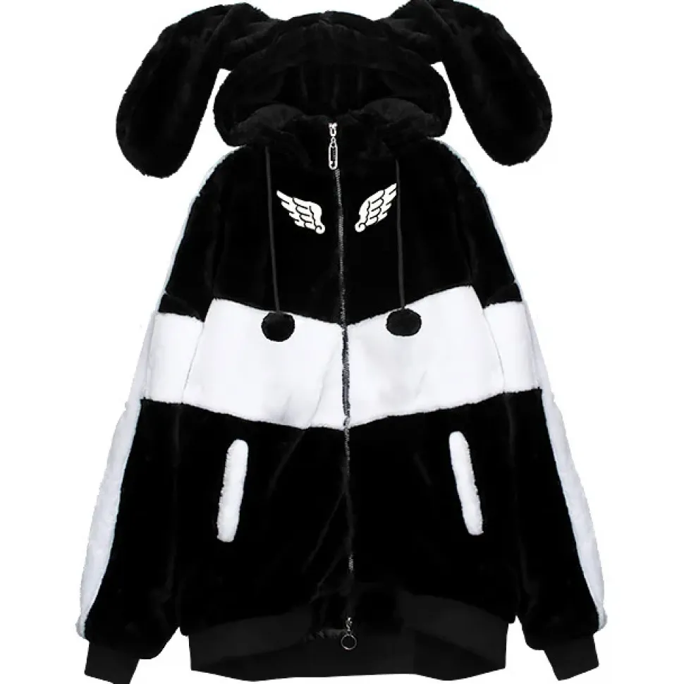 LISTEN FLAVOR Usamimi Angel Fur Blouson