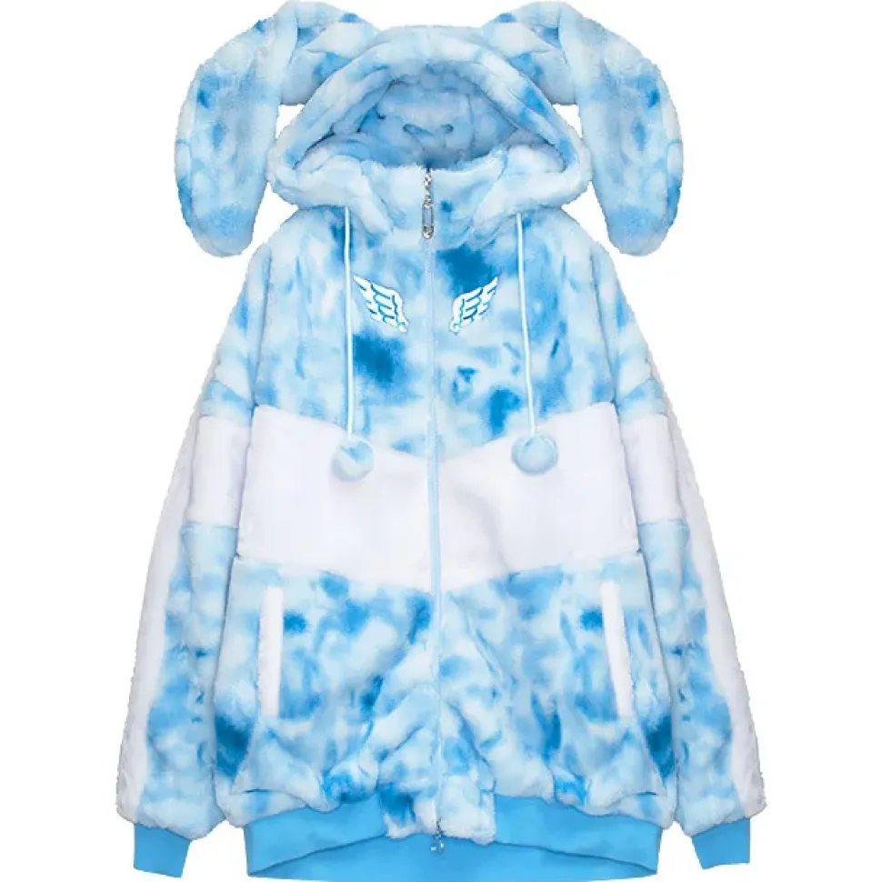 LISTEN FLAVOR Usamimi Angel Fur Blouson